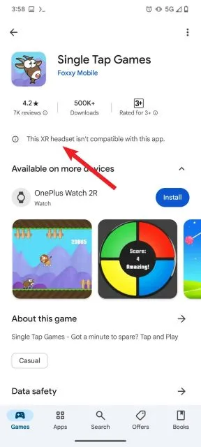 google, play store'da xr başlıklarına destek hazırlıyor